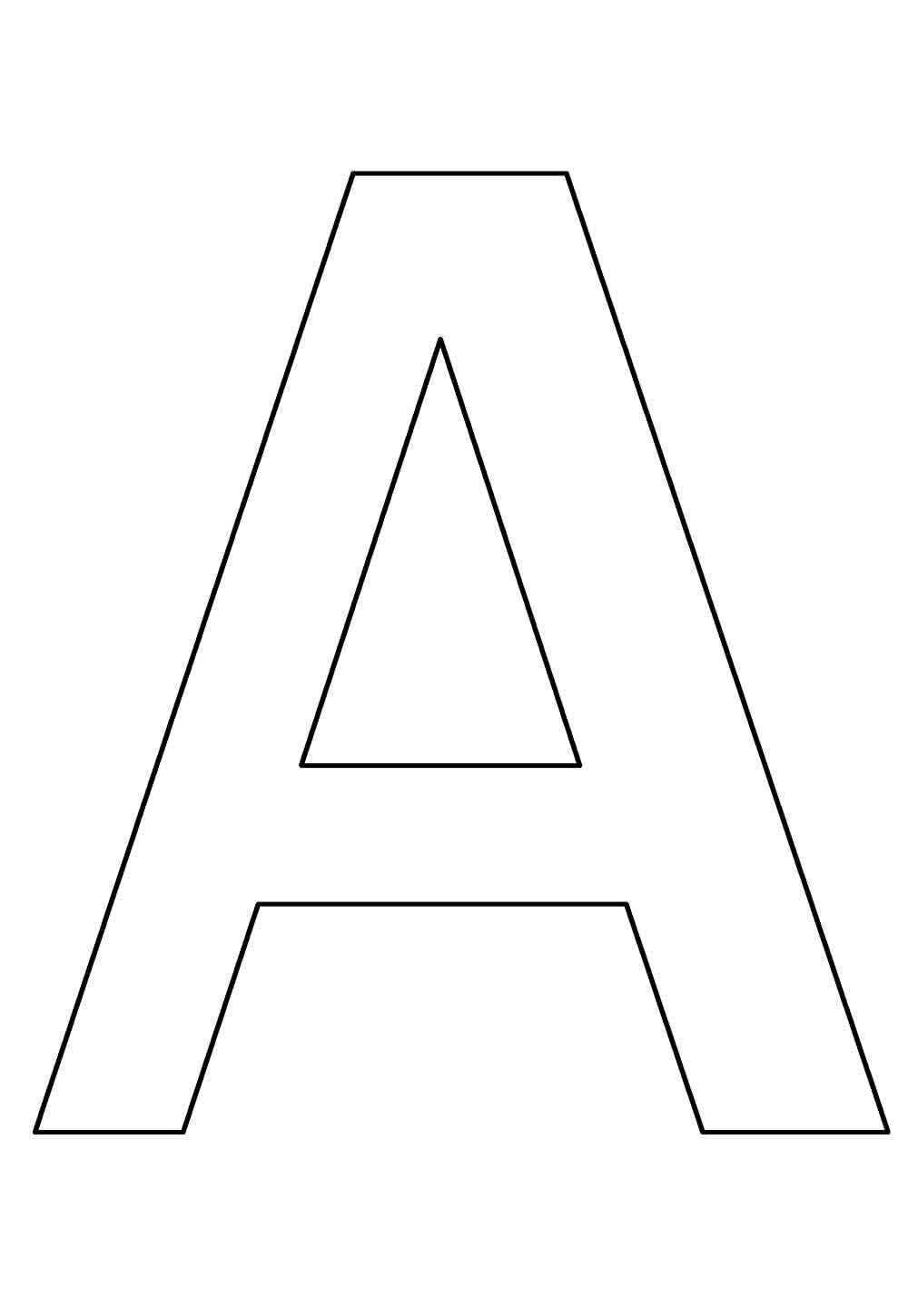 Desenho de Letra A Desenho Colorir Imprimir 36