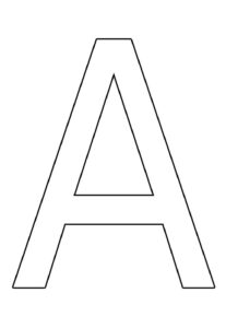 Desenho de Letra A Desenho Colorir Imprimir 37