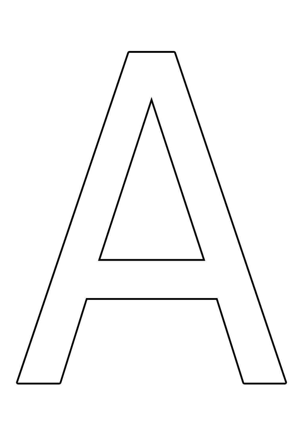 Desenho de Letra A Desenho Colorir Imprimir 37