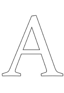 Desenho de Letra A Desenho Colorir Imprimir 39