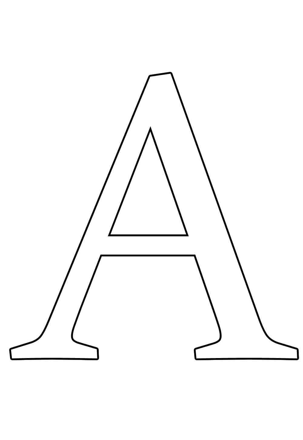 Desenho de Letra A Desenho Colorir Imprimir 39