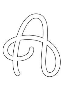 Desenho de Letra A Desenho Colorir Imprimir 40