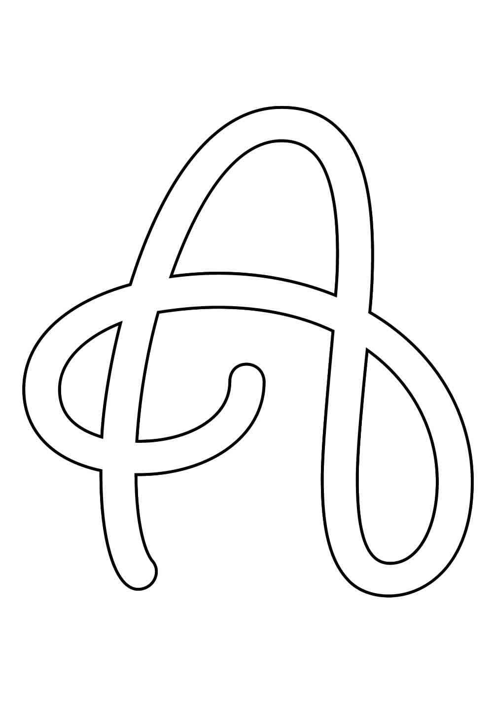 Desenho de Letra A Desenho Colorir Imprimir 40
