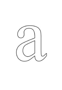 Desenho de Letra A Desenho Colorir Imprimir 41