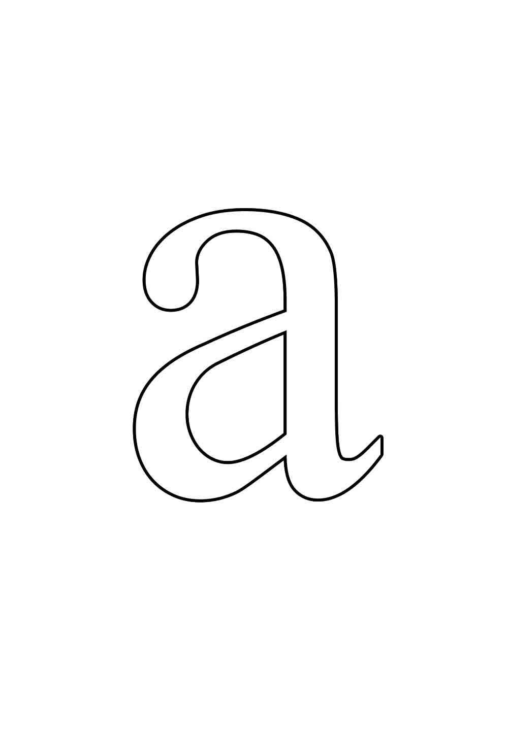 Desenho de Letra A Desenho Colorir Imprimir 41