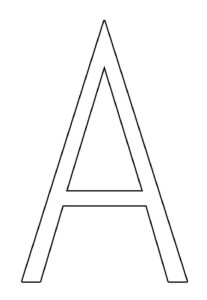 Desenho de Letra A Desenho Colorir Imprimir 42