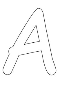 Desenho de Letra A Desenho Colorir Imprimir 43