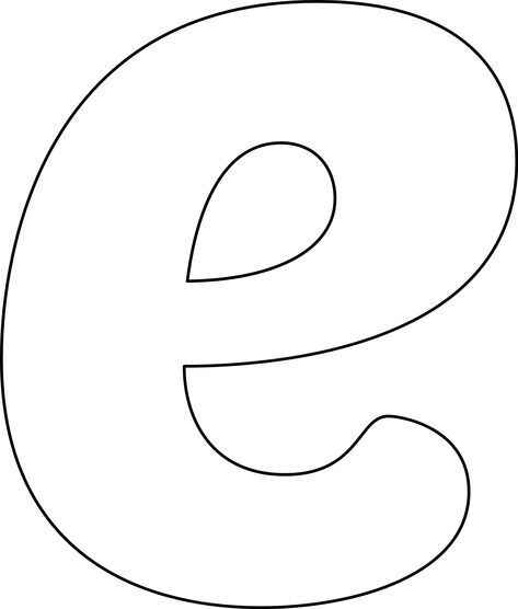 Desenho de Letra E Desenho Colorir Imprimir 02