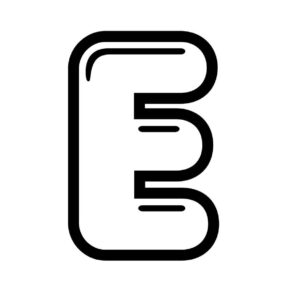 Desenho de Letra E Desenho Colorir Imprimir 05