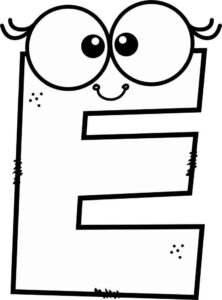 Desenho de Letra E Desenho Colorir Imprimir 11