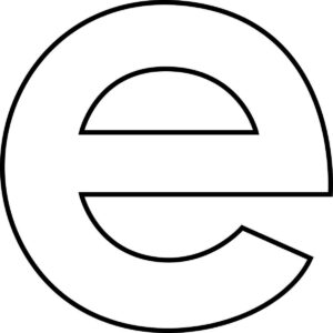 Desenho de Letra E Desenho Colorir Imprimir 12