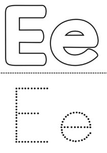 Desenho de Letra E Desenho Colorir Imprimir 15