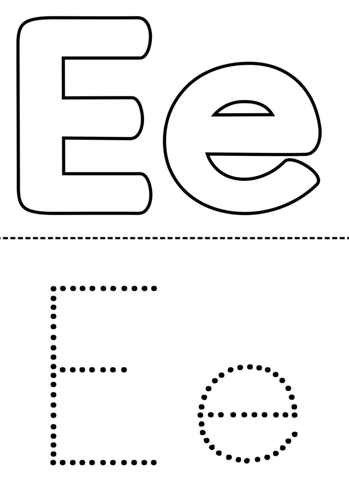Desenho de Letra E Desenho Colorir Imprimir 15