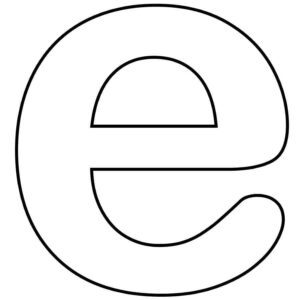 Desenho de Letra E Desenho Colorir Imprimir 20