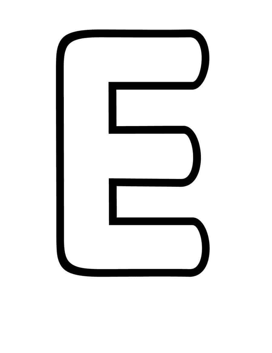 Desenho de Letra E Desenho Colorir Imprimir 22