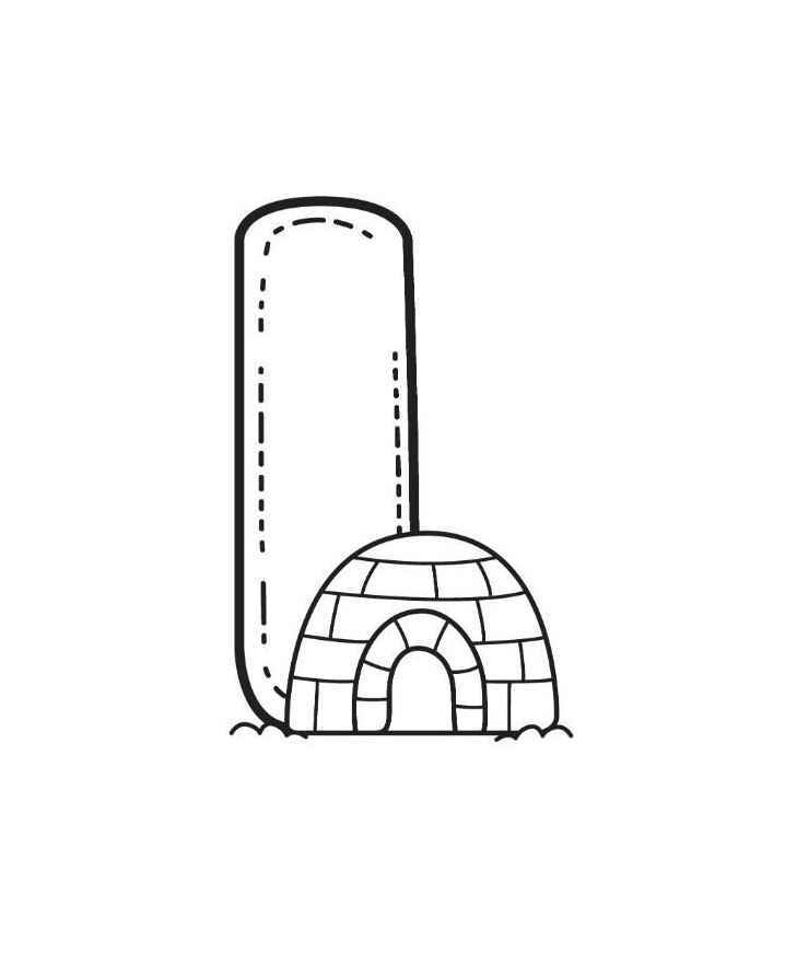 Desenho de Letra I Desenho Colorir Imprimir 09 (2)