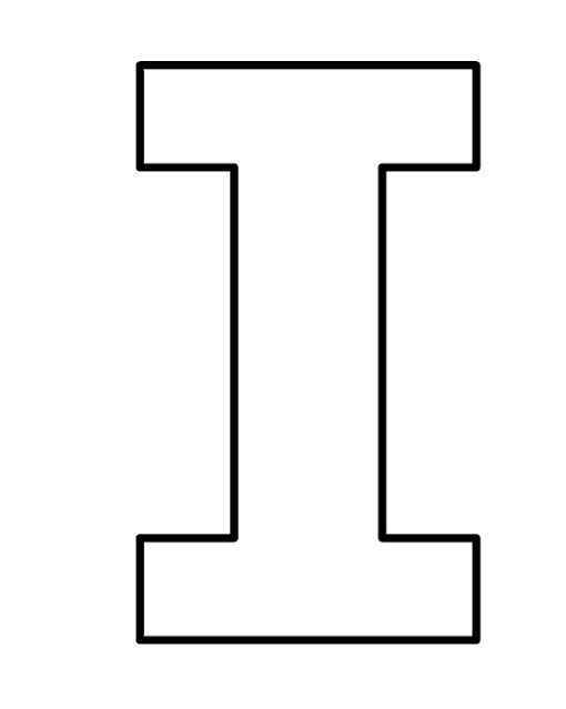 Desenho de Letra I Desenho Colorir Imprimir 10 (2)