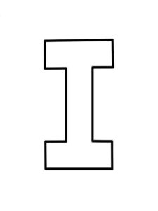 Desenho de Letra I Desenho Colorir Imprimir 12 (2)