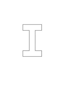 Desenho de Letra I Desenho Colorir Imprimir 17 (2)