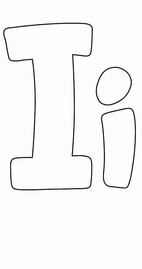Desenho de Letra I Desenho Colorir Imprimir 18 (2)