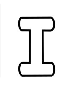 Desenho de Letra I Desenho Colorir Imprimir 19 (2)