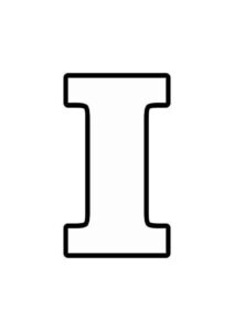 Desenho de Letra I Desenho Colorir Imprimir 21 (2)