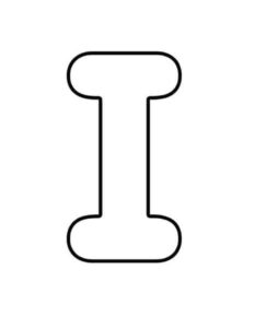 Desenho de Letra I Desenho Colorir Imprimir 22 (2)