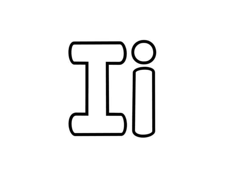 Desenho de Letra I Desenho Colorir Imprimir 24 (2)