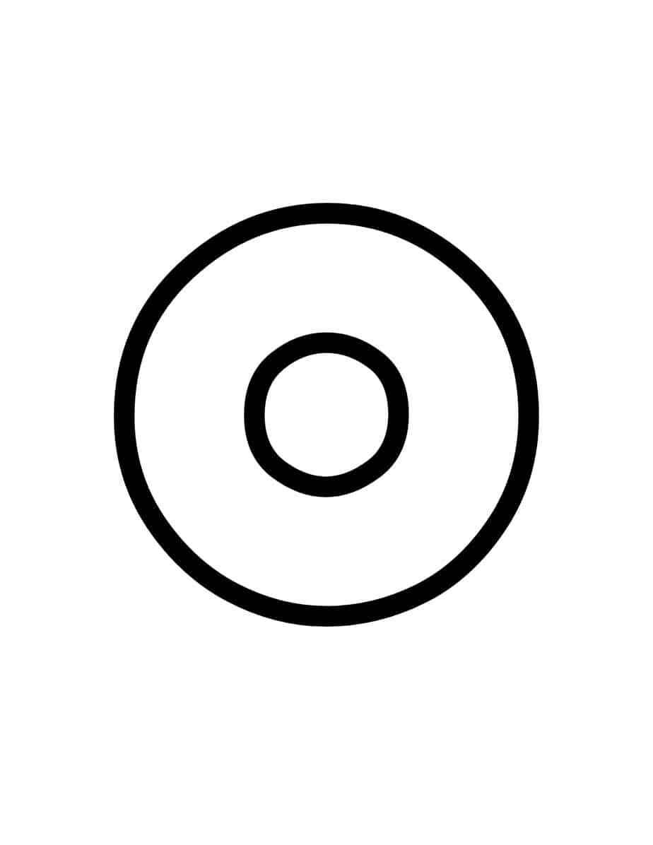 Desenho de Letra O Desenho Colorir Imprimir 01