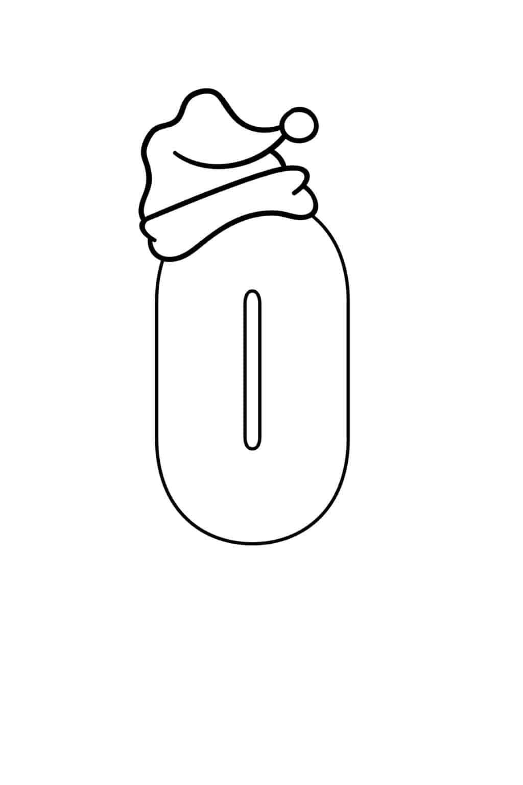 Desenho de Letra O Desenho Colorir Imprimir 03