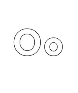 Desenho de Letra O Desenho Colorir Imprimir 04