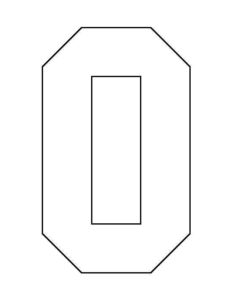 Desenho de Letra O Desenho Colorir Imprimir 06