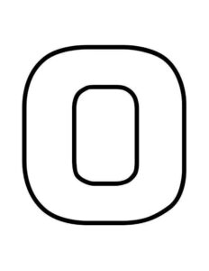 Desenho de Letra O Desenho Colorir Imprimir 08