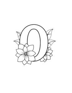 Desenho de Letra O Desenho Colorir Imprimir 17