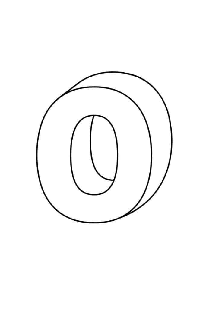 Desenho de Letra O Desenho Colorir Imprimir 20
