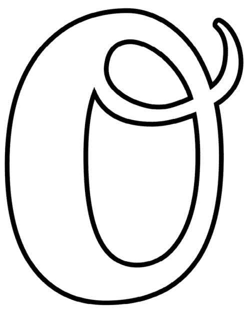 Desenho de Letra O Desenho Colorir Imprimir 21