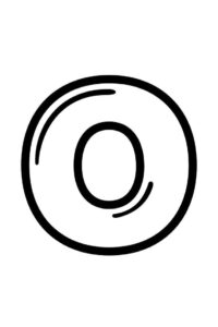 Desenho de Letra O Desenho Colorir Imprimir 23