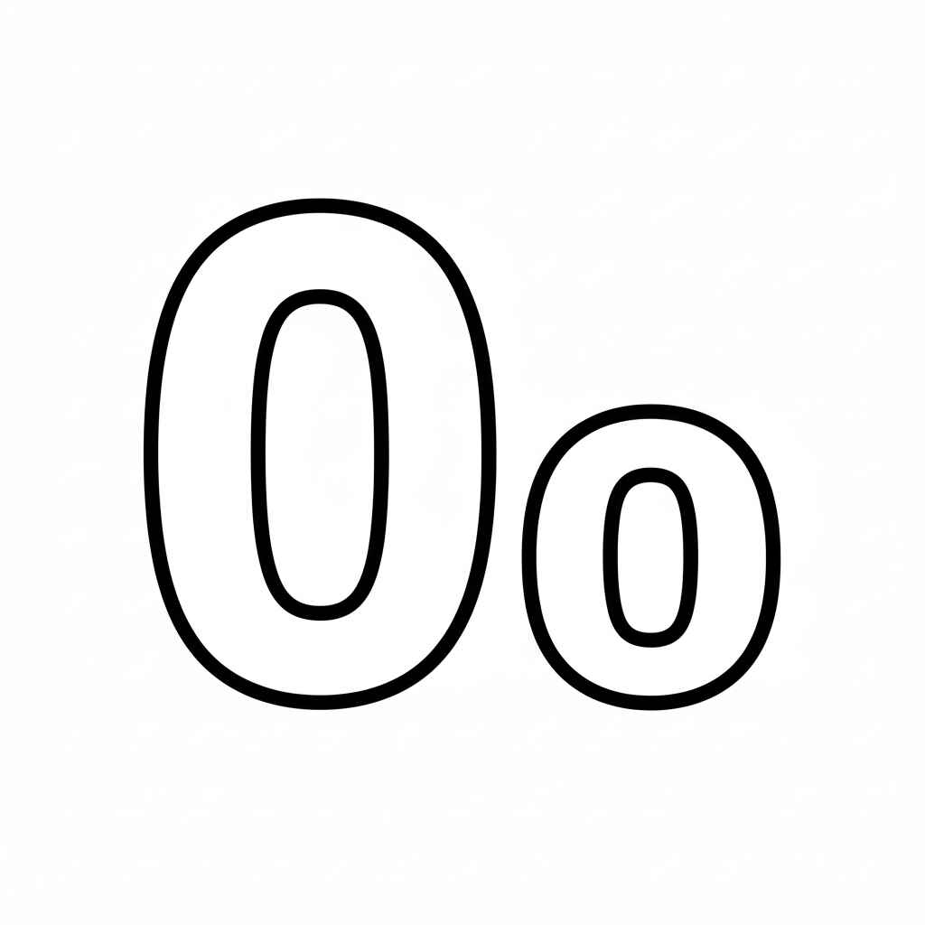 Desenho de Letra O Desenho Colorir Imprimir 29