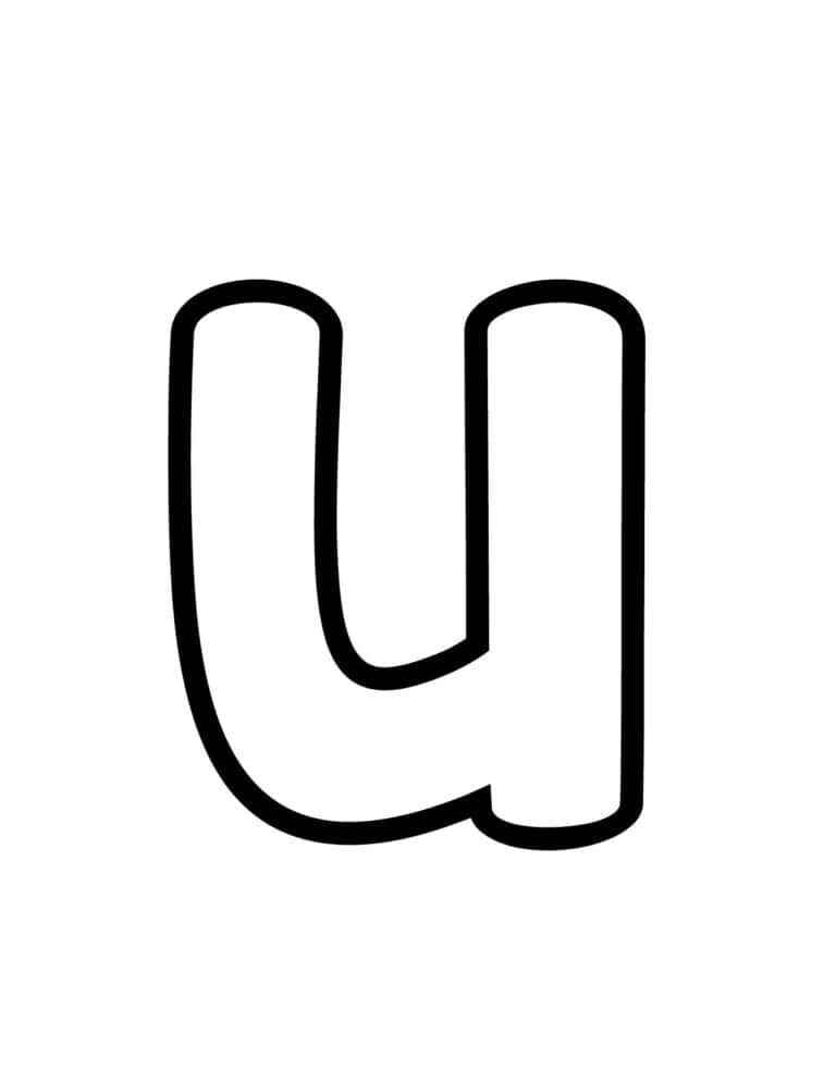 Desenho de Letra U Desenho Colorir Imprimir 06