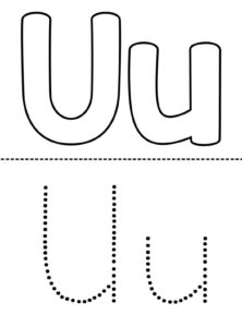 Desenho de Letra U Desenho Colorir Imprimir 12