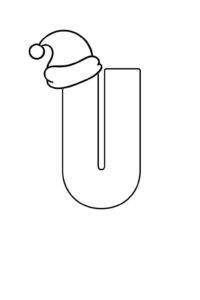 Desenho de Letra U Desenho Colorir Imprimir 13