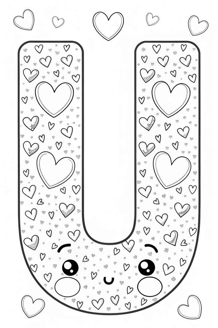 Desenho de Letra U Desenho Colorir Imprimir 14