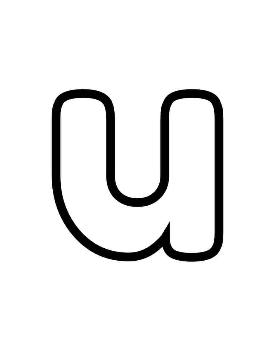 Desenho de Letra U Desenho Colorir Imprimir 15