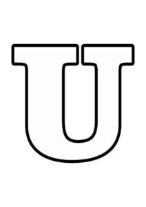 Desenho de Letra U Desenho Colorir Imprimir 17