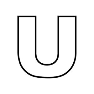 Desenho de Letra U Desenho Colorir Imprimir 21