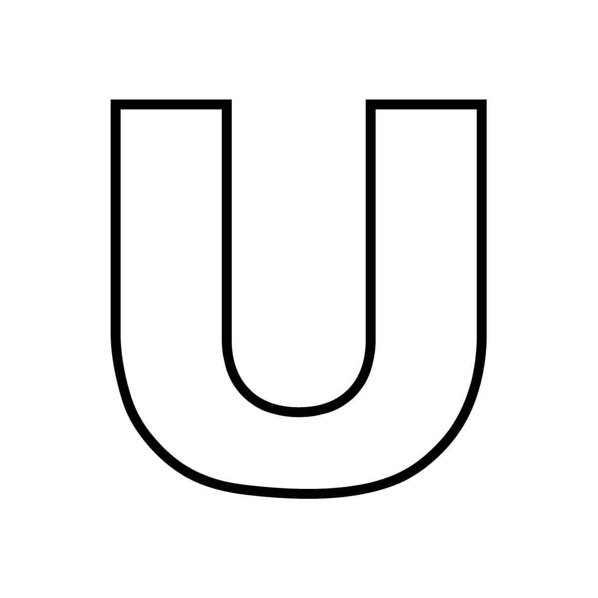 Desenho de Letra U Desenho Colorir Imprimir 21