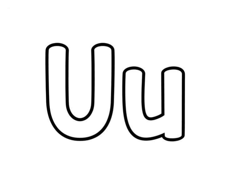 Desenho de Letra U Desenho Colorir Imprimir 22