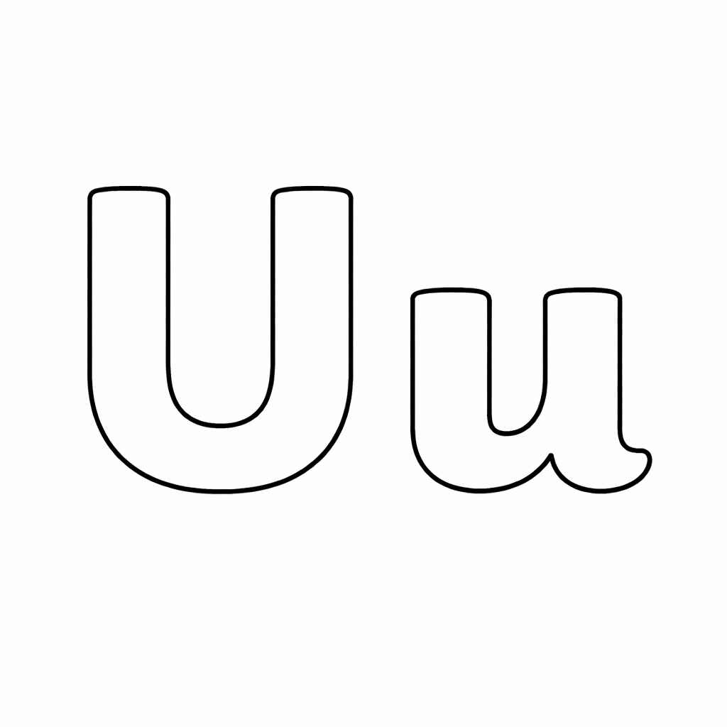 Desenho de Letra U Desenho Colorir Imprimir 27