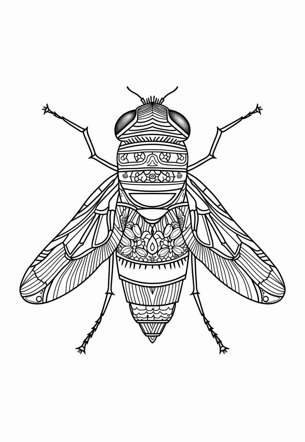 Desenho de Mosca Desenho Colorir Imprimir 15