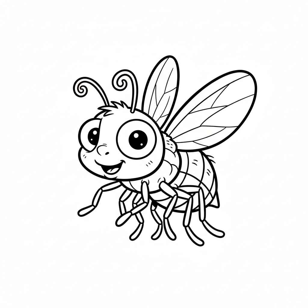 Desenho de Mosca Desenho Colorir Imprimir 19